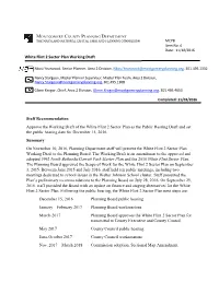 White Flint 2 Sector Plan Working Draft