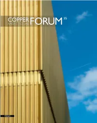 C O P P E R a RC H It E C T U R E F O R