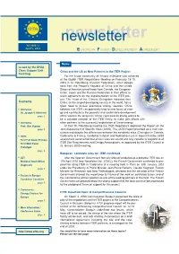 ITER Project Garching for the Fusion Community an Historic Milestone Was Achieved at the Eighth ITER Negotiations Meeting on February 18-19, 2003 in St