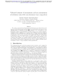 Unbiased Estimate of Synonymous and Non-Synonymous Substitution Rates with Non-Stationary Base Composition