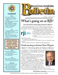 What's Going on at RJI?
