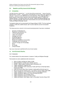 5.0 Baseline and Key Issues to the Borough