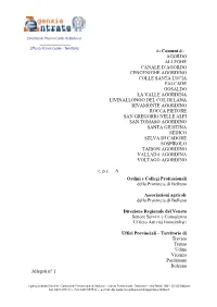 Ai Comuni Di: AGORDO ALLEGHE CANALE D'agordo