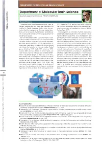 Department of Molecular Brain Science
