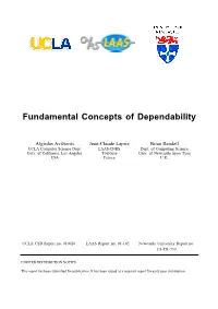 Fundamental Concepts of Dependability