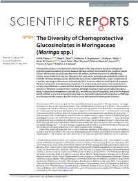 Moringa Spp.) Received: 12 January 2018 Jed W