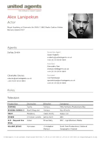 Alex Lanipekun Actor