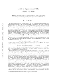 Arxiv:2109.00399V1 [Math.AP] 1 Sep 2021 Esi H Atta Renormalization That Fact the in Cess This Setting