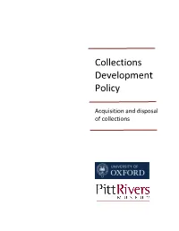 Collections Development Policy