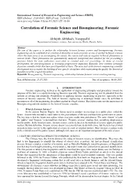 Correlation of Forensic Science and Bioengineering; Forensic Engineering