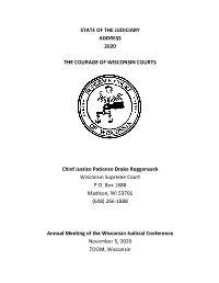 State of the Judiciary Address 2020