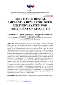 View of Titanium Zirconium (Tizr) Alloys for Use in Endosseous Dental Implants