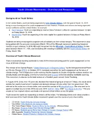 Youth Climate Movements - Overview and Resources