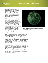 The Far Side of the Moon