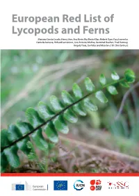 European Red List of Lycopods and Ferns