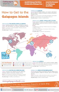 How to Get to the Galapagos Islands