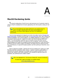 Macos Hardening Guide