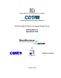 NY5 Bus Rapid Transit Conceptual Design Study Deliverable C-2