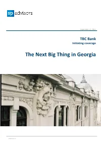 TBC Bank Initiating Coverage