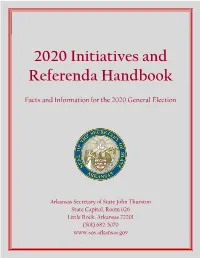 2020 Initiatives and Referenda Handbook