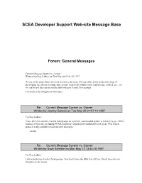 BBS\SCEA Web Messages