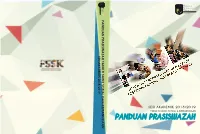 Buku Panduan Prasiswazah FSSK 20182019