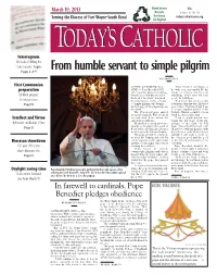 From Humble Servant to Simple Pilgrim Pages 3, 8-9