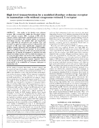 High Level Transactivation by a Modified Bombyx Ecdysone