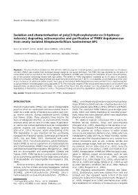 Isolation and Characterisation of Poly(3-Hydroxybutyrate-Co-3