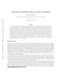 Networks of Monetary Flow at Native Resolution