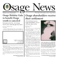 Osage Shareholders Receive Their Settlement