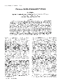 Pleiotropic Models of Quantitative Variation