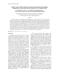 Citric Acid in the Nutrient Solution Increases the Mineral Absorption in Potted Tomato Grown in Calcareous Soil