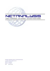 Forensic Internet History Analysis