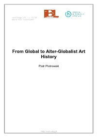 From Global to Alter-Globalist Art History