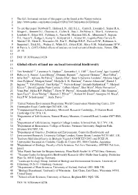 Global Effects of Land Use on Local Terrestrial Biodiversity