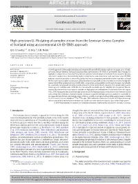High-Precision U–Pb Dating of Complex Zircon from the Lewisian Gneiss Complex of Scotland Using an Incremental CA-ID-TIMS Approach