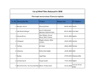 List of Feature Films 2020