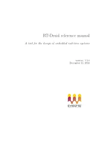 RT-Druid Reference Manual