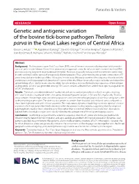 Genetic and Antigenic Variation of the Bovine Tick-Borne Pathogen