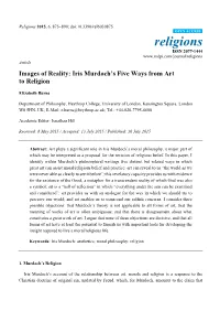 Iris Murdoch's Five Ways from Art to Religion
