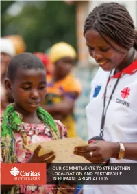 Our Commitments to Strengthen Localisation and Partnership in Humanitarian Action