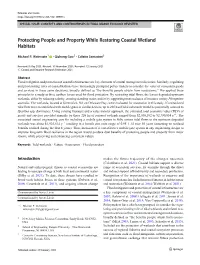 Protecting People and Property While Restoring Coastal Wetland Habitats