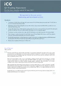 Q1 Trading Statement