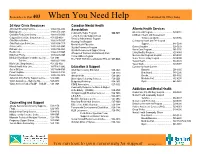 Remember to Dial 403 When You Need Help (Continued on Other Side)