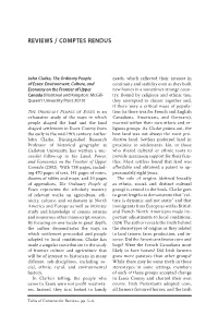 Reviews / Comptes Rendus