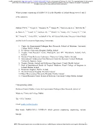 Whole-Genome Sequencing of SARS-Cov-2 in the Republic of Ireland During Waves 1 and 2