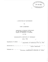 A Refutation of Determinism