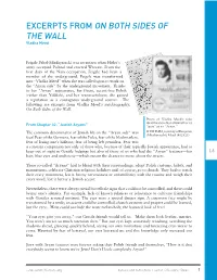 EXCERPTS from on BOTH SIDES of the WALL Vladka Meed