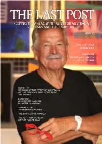 Issue 22 the Last Post Interviews Ken Done David